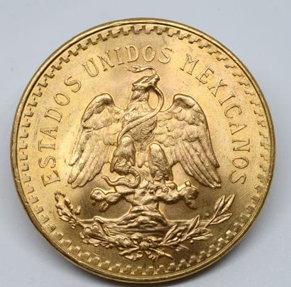MEXIQUE. Une pièce de 50 Pesos Or.