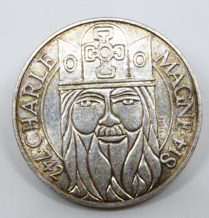 FRANCE. Une pièce 100 Francs argent. 1990,...