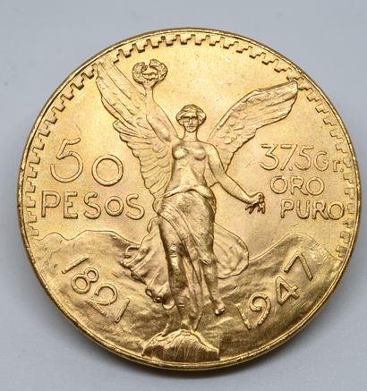 MEXIQUE. Une pièce de 50 Pesos Or.