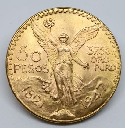 MEXIQUE. Une pièce de 50 Pesos Or.