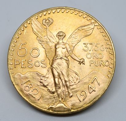 MEXIQUE. Une pièce de 50 Pesos Or.