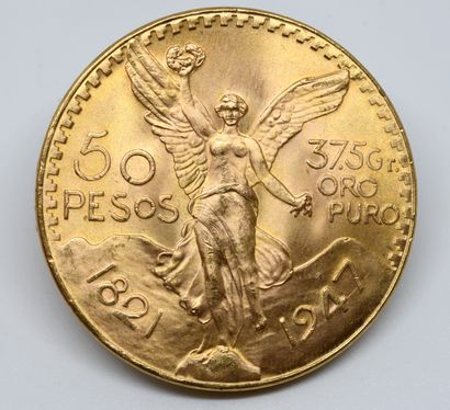 MEXIQUE. Une pièce de 50 Pesos Or.