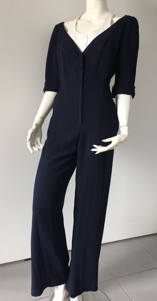 Thierry MUGLER, Paris. Trouser suit in midnight...