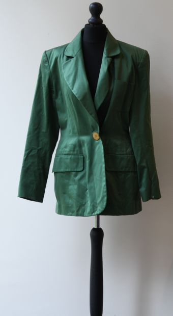 Jean-Louis SCHERRER. Long fitted jacket in...