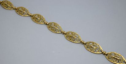 Bracelet ancien (poinçon tête de cheval)...