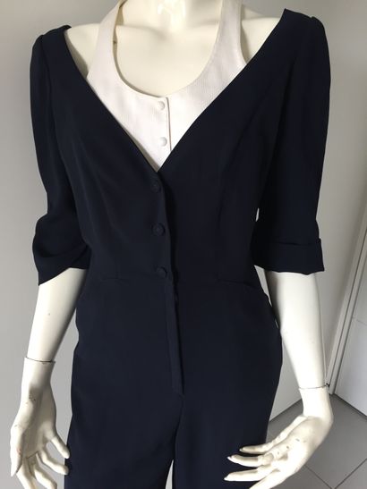 Thierry MUGLER, Paris. Trouser suit in midnight...