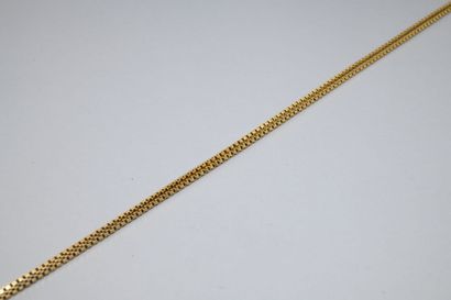 Yellow gold chain 750‰, articulated square...