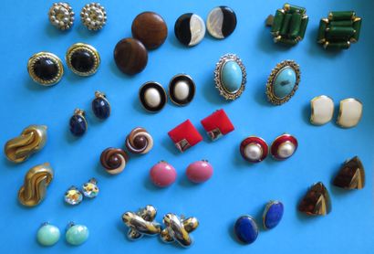 Lot de 19 clips d'oreilles (pour oreilles...