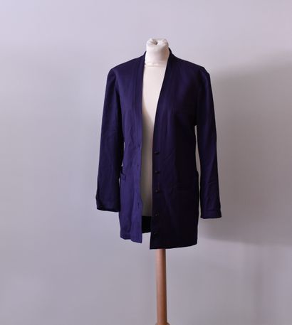 ALAÏA. Very structured and fitted long jacket...