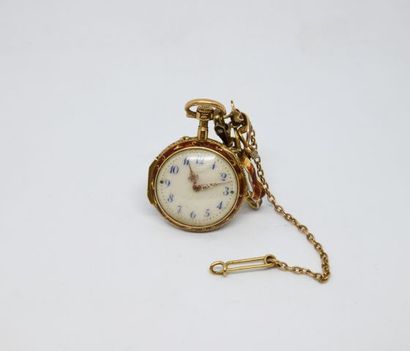 DUFOUR Cie à Genève. Montre de col et sa...