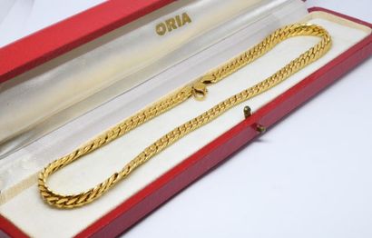 Collier maille anglaise or jaune 750‰ (18K)

Poinçon...