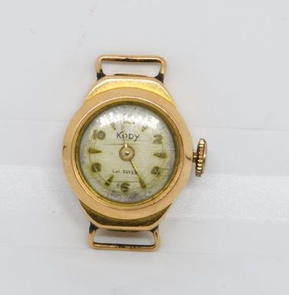 Boîtier de montre de dame en or jaune 750‰...