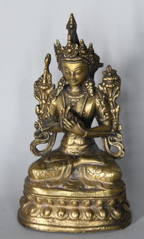 Tibet (probably) 20th century. 

Gilt bronze...