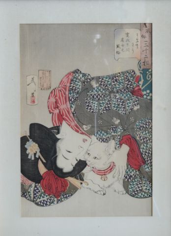 Set of three lithographs after 19th century...