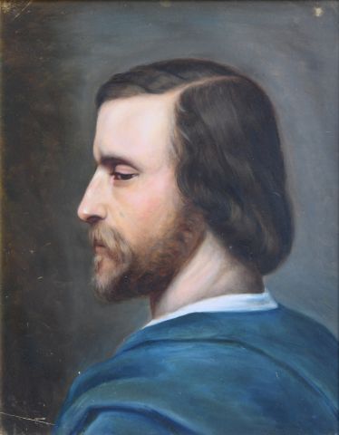 Ecole XIXe

Portrait d'homme de profil

Huile...