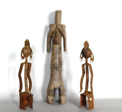 NIGERIA 

Lot comprenant deux statues en...