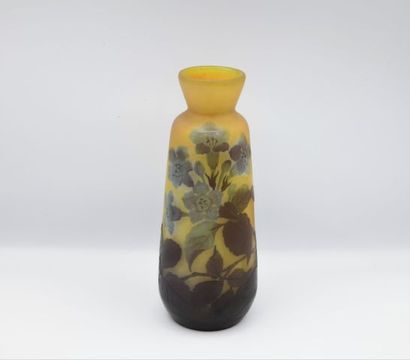 
ETABLISSEMENTS GALLE. Vase in multi-layered...