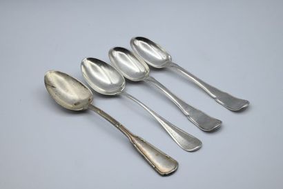 Silver lot including 4 different types of...