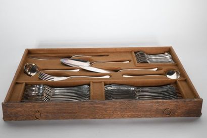 Important silver plated menagere, mostly...