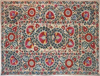 
Broderie Suzani Shakhrisyabz Sud ouest Ousbékistan...
