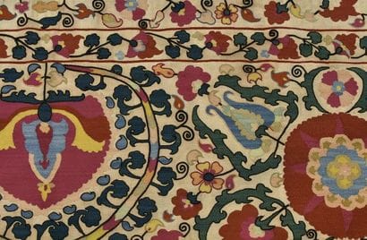 
Broderie Suzani Shakhrisyabz Sud ouest Ousbékistan...