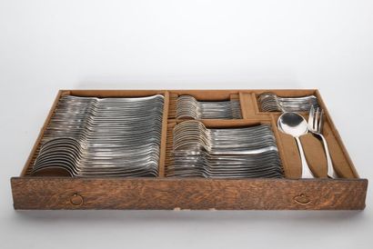 Important silver plated menagere, mostly...
