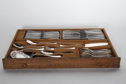 Important silver plated menagere, mostly...