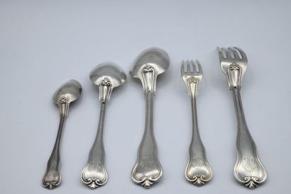 HENIN Cie. Partie de ménagère de couverts...