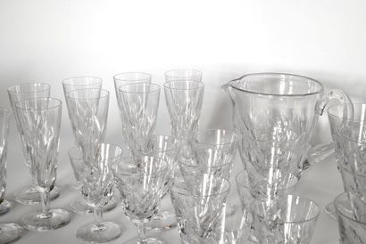 SAINT-LOUIS

Part of a service of cut crystal...