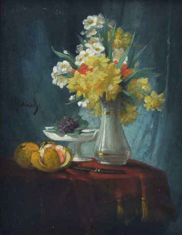 MICHAUD (XXe)

Intérieur aux fleurs et aux...