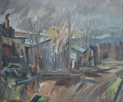 École moderne

Paysage de campagne en hiver

Huile...