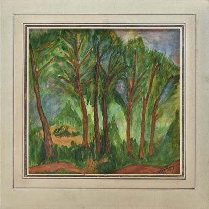 Charles F. DELACROIX (XXe).

Les grands arbres....