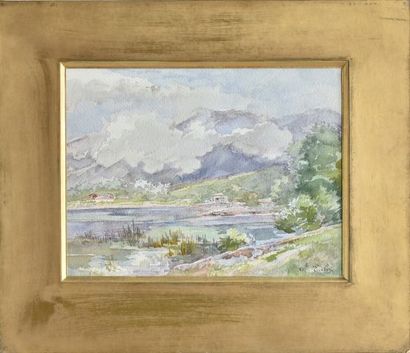 Pierre EULER (1846-1915)

Lac en montagne

Aquarelle,...