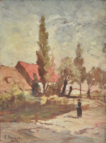 Félix BAUER (1854-1933)

Prêtre cheminant...