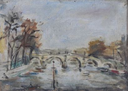 Jules LELLOUCHE (1903-1963)

Le Pont Marie,...