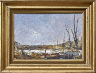 Lucien MOYROUD (1920-2000)

Hiver en Dauphiné

Huile...