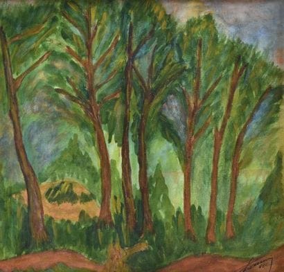 Charles F. DELACROIX (XXe).

Les grands arbres....
