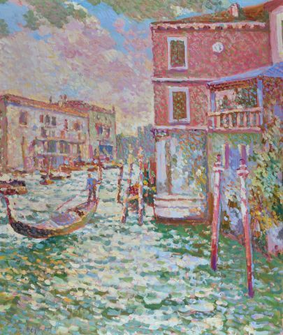 Eugène BEGARAT (né en 1943)

Venise pointilliste

Huile...