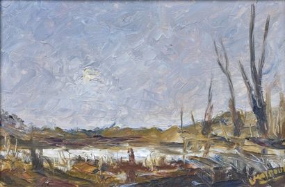 Lucien MOYROUD (1920-2000)

Hiver en Dauphiné

Huile...