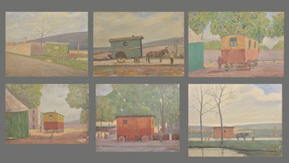 *Jean FERLET (1889-1957)

Paysages aux roulottes

Ensemble...