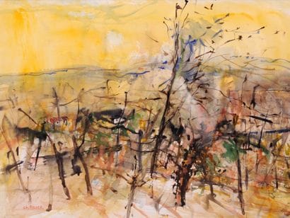 Christian ROYER (1938-2019)

Vergers en Beaujolais

Aquarelle,...
