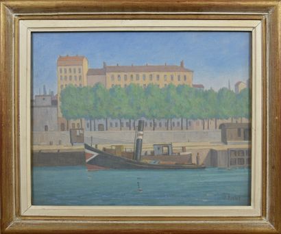*Jean FERLET (1889-1957)

Wharf on the Saône...