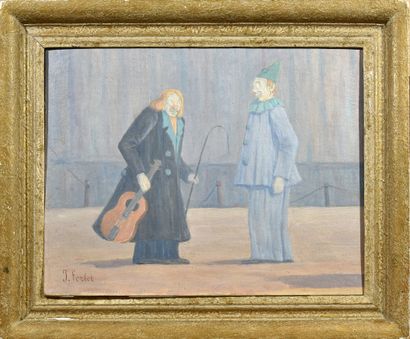 *Jean FERLET (1889-1957)

Two clowns

Oil...