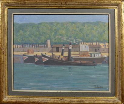 *Jean FERLET (1889-1957)

The Saône, quai...