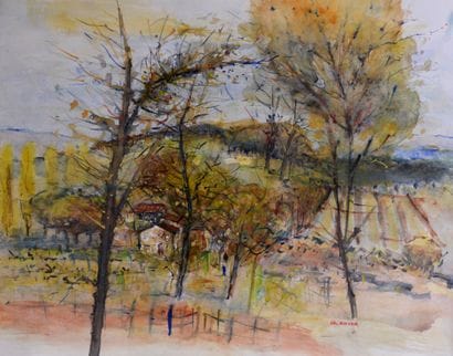 Christian ROYER (1938-2019)

Le vieux hameau

Aquarelle,...