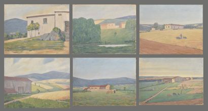 *Jean FERLET (1889-1957)

Habitat rural des...