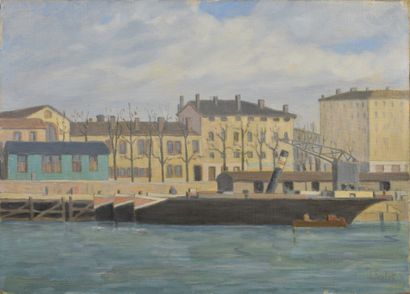 *Jean FERLET (1889-1957)

The Saône in Vaise...