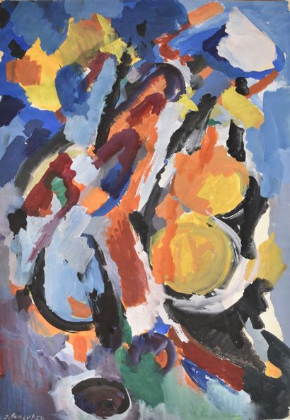 Jacques PONCET (1921-2012)

Composition,1956

Gouache...