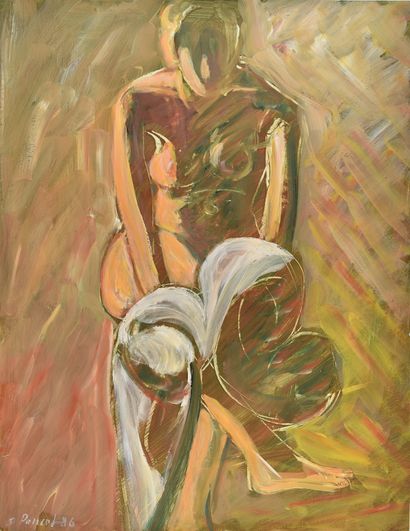 Jacques PONCET (1921-2012)

Nu assis de face,...
