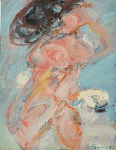 Jacques PONCET (1921-2012)

Nu rose,1964

Gouache...